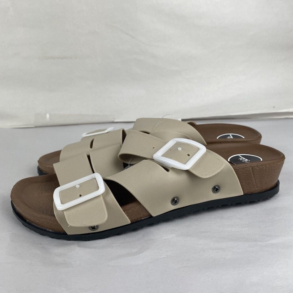 3x Women's Avon Size 7 (38) Casual T-Bar & Open Toe Slide Sandal Shoes - Picture 6 of 16